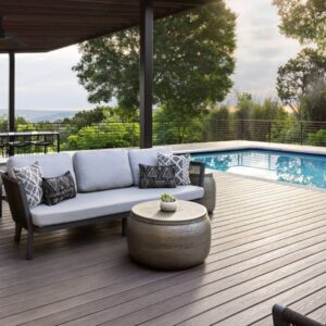 WPC Hollow Square Line Deck Flooring